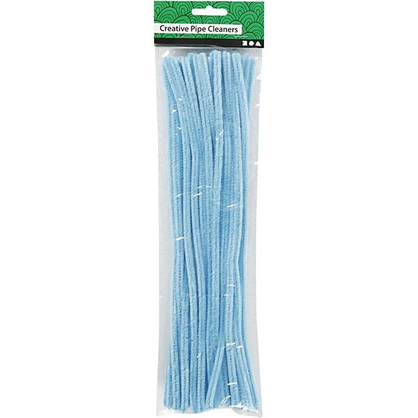 Chenille, 6 mm, 30 cm, 50 stk
